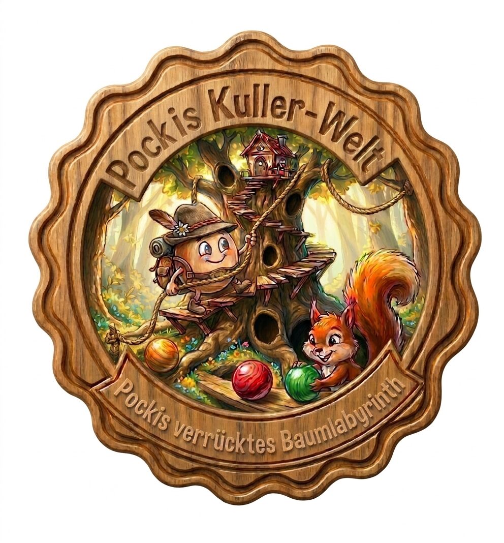 Logo Pockis verrücktes Baumlabyrinth
